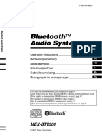 Bluetooth™ Audio System: MEX-BT2500