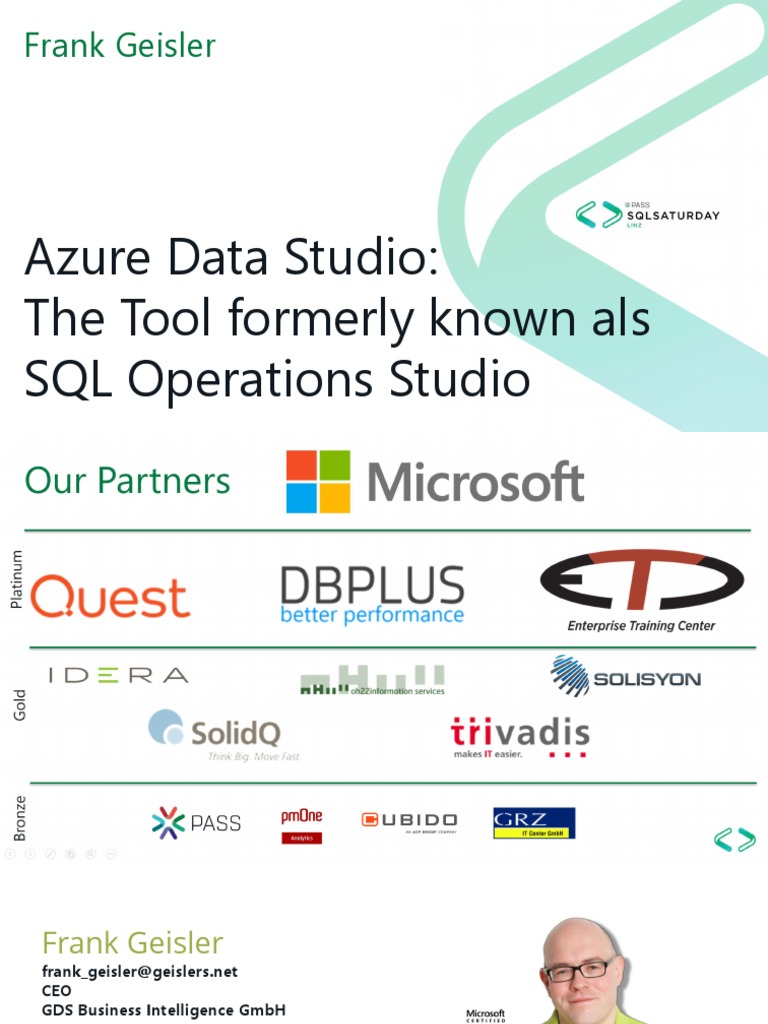 Azure Data Studio: A Modern DevOps Tool | PDF | Microsoft Sql Server ...