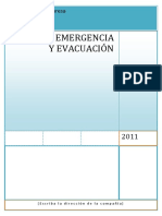 Modelo de Plan de Emergencia y Evacuacion PDF