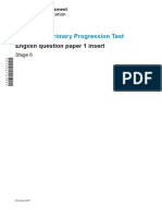 Cambridge Primary Progression Test: English Question Paper 1 Insert