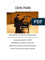 Piano Recital Poster