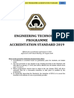 Engineering Technology Programme Accreditation Standard 2019 1 PDF