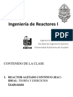 Reactor Continuo Perfectamente Agitado - Un Solo Reactor