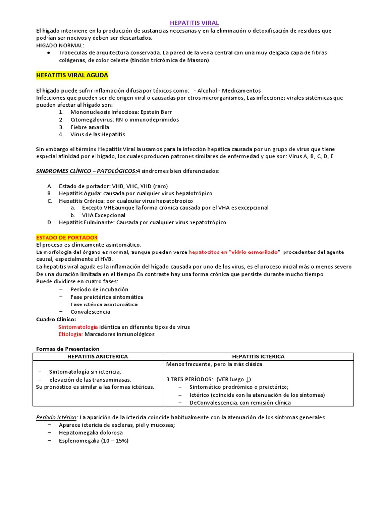 Tipos de hepatitis a b c d e f g,5 Hepatitis Viral Docx Hepatitis Cirrosis