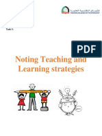 Noting Teaching and Learning Strategies: Task 3