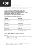 Biology Notes IB Free Response