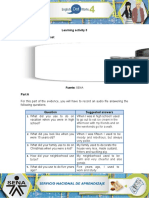 Learning Activity 3 Evidence: All in The Past: Fuente: SENA