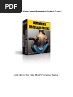 Curando a Ejaculação Precoce