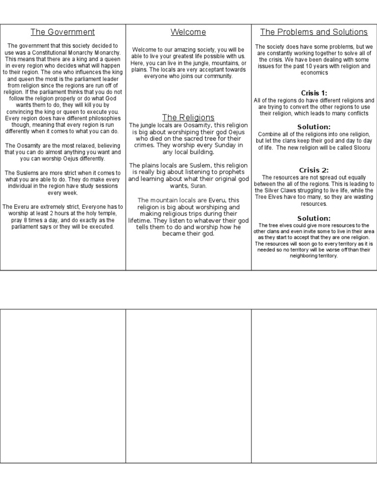 Brochure Template | PDF | Religion And Belief