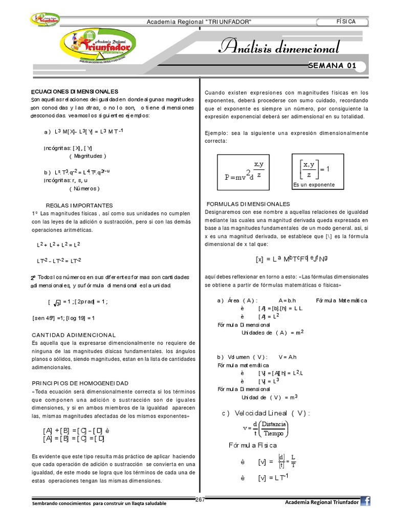 Análisis Dimensional en Física | PDF | Vector Euclidiano | Conceptos ...