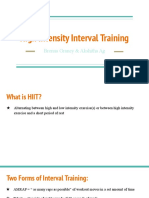 High Intensity Interval Training