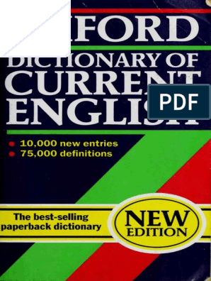 The Oxford Dictionary Of Current English Pdf Grammar Linguistics