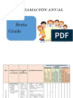 Programacion Anual Del Sexto Grado 2019