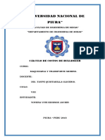 Calculo de Costos de Bulldozer - Misael Jimenez Quinde