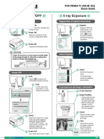 Power ON/OFF X-Ray Exposure: FCR Prima T2 (Cr-Ir 392) Quick Guide