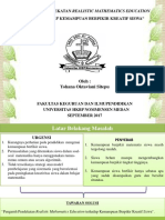 RME dan Kemampuan Berpikir Kreatif Siswa