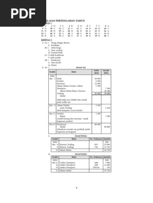 Jawapan Modul Aktiviti Pintar Bestari Prinsip Perakaunan Tingkatan 4 Pdf