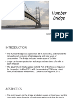 Humber Bridge: Iyyappan R Me Structural Engineering 2 Semester 1518209009