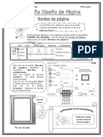 Bordes y diseño de carátula en documentos de I.E.P. Verdad y Vida