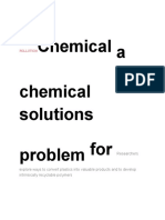 Chemical Solutios For A Chemical Problem PDF