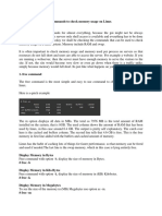 Check Memory Usage on Linux