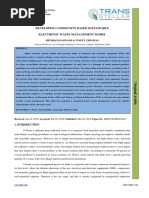 Developing Community Based Sustainable Electronic Waste Management Model