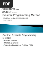 Algo - Mod9 - Dynamic Programming Method