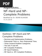 Algo - Mod12 - NP-Hard and NP-Complete Problems