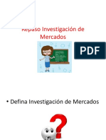 Investigación de Mercados. 