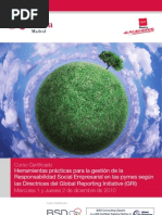 Curso directrices GRI -camara de Comercio de Madrid y Madrid Excelente