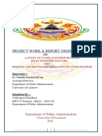 Project Work & Report-Dissertation: Department of Public Administration