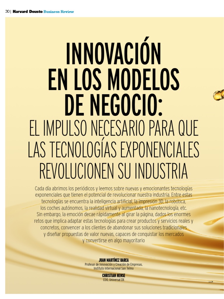 Innovacion en Lo Modelos de Negocio | PDF | Hospital | Modelo de negocio