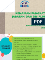 Kenaikan Pangkat, Jabatan, Dan Disiplin Pegawai