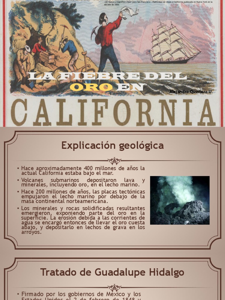 Unidad 5 La Fiebre Del Oro en California - Alejandro Quintero U | PDF