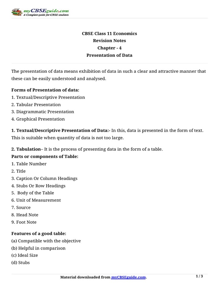 DATA PRESENTATION EXAMPLES PDF visual data 3