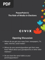 PPT 6 the Role of Media in Elections2