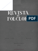 Revista de Folclor, An 1963, Tom 8, Nr. 3-4 PDF