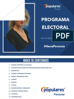 Programa electoral Partido Popular Porcuna Elecciones Municipales 2019
