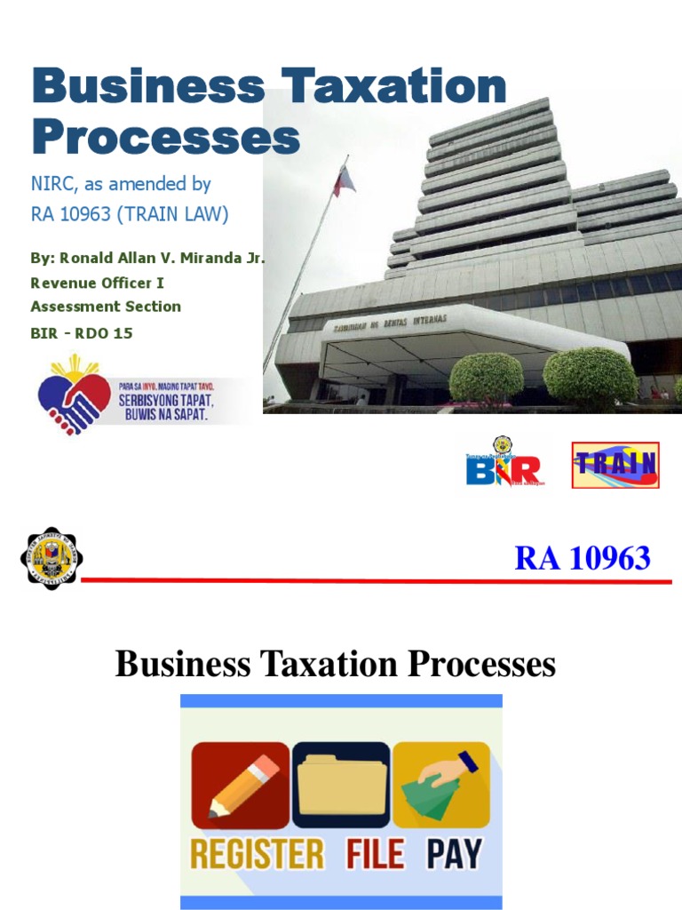 Business Taxation Processes | PDF | Value Added Tax | Corporate Tax