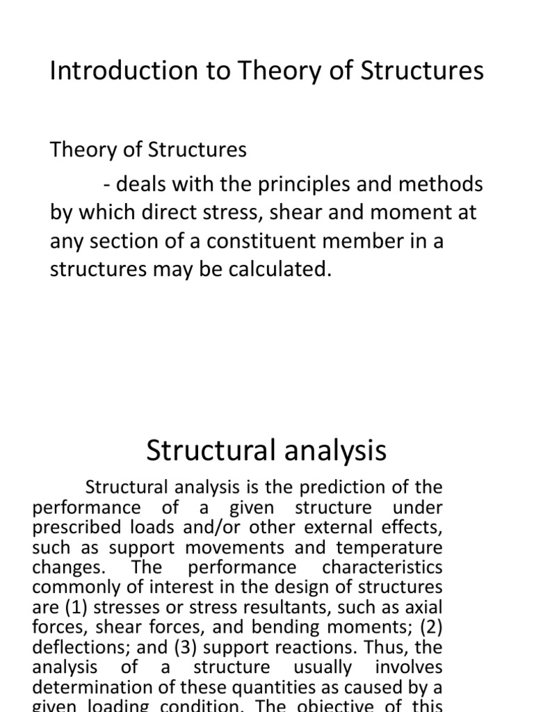 Introduction To Theory of Structures | PDF | Art | Technology & Engineering