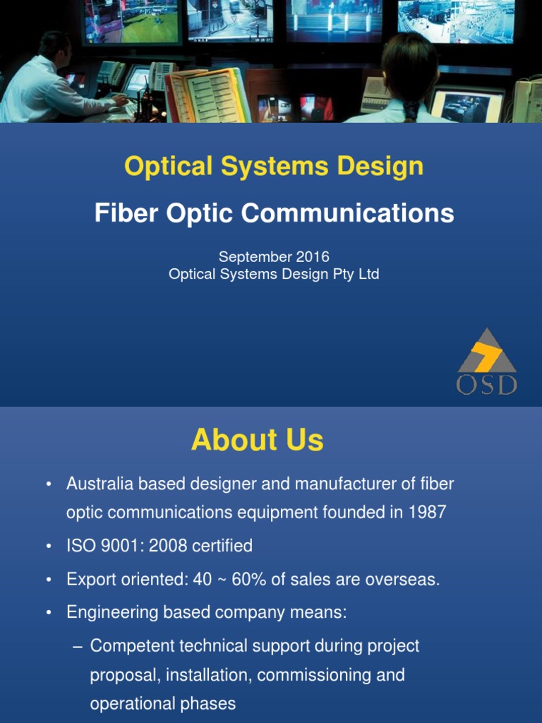 Optical Systems Design Fiber Optic Communications PDF Physical