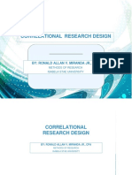 Correlational Research Design: By: Ronald Allan V. Miranda JR., Cpa