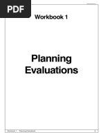 1 Planning Evaluations