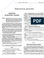 I. Disposiciones Generales: Ministerio de Industria Y Energía