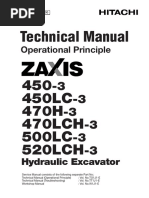 100％本物 To ZX200-3 280LC-3 Principle (Operational Manual Technical その他