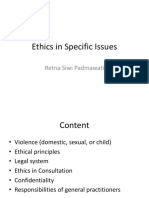 Ethics in Specific Issues