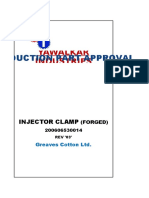 Yawalkar Industries Injector Clamp PPAP Submission