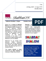 Shabbaton - 18 May