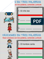 Oraciones de Tres Palabras