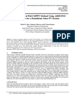 Implementation of P&O MPPT Method Using ARDUINO 1